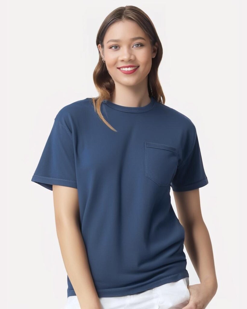 Comfort Colors Garment-Dyed Heavyweight Crewneck Short Sleeve Pocket T-Shirt